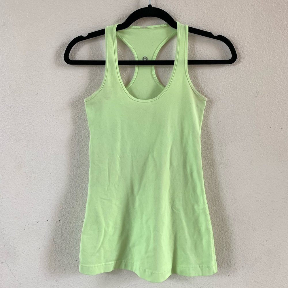 LULULEMON Soft/Light Green Tank Top
